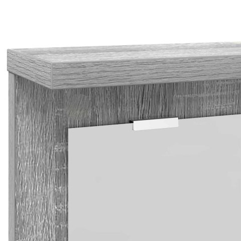 VidaXL Wieszak na płaszcze montowany na ścianie Szary dąb sonoma