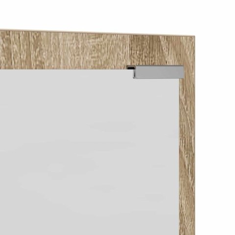 VidaXL Wieszak na płaszcze montowany na ścianie Z lustrem Sonoma Oak