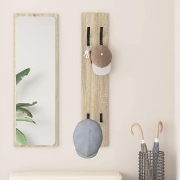 VidaXL Wieszak na płaszcze montowany na ścianie dąb sonoma