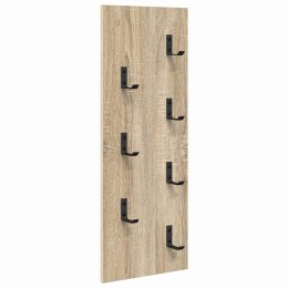 VidaXL Wieszak na płaszcze montowany na ścianie dąb sonoma
