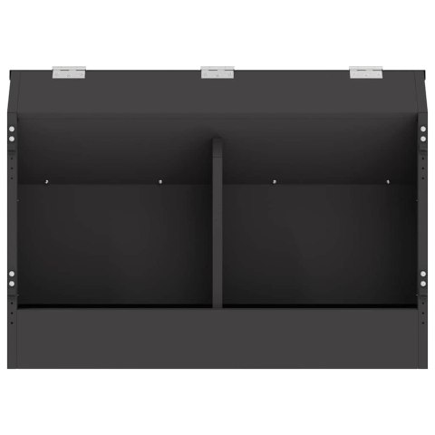 KARMNIK DLA KRÓLIKÓW CZARNY 64.5X25.5X45.5CM