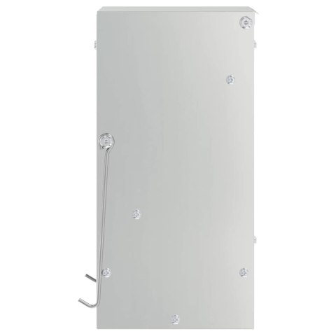 VidaXL Karma dla Królików Srebrny 20 x 12,5 x 25 cm Stal Galwanizowana