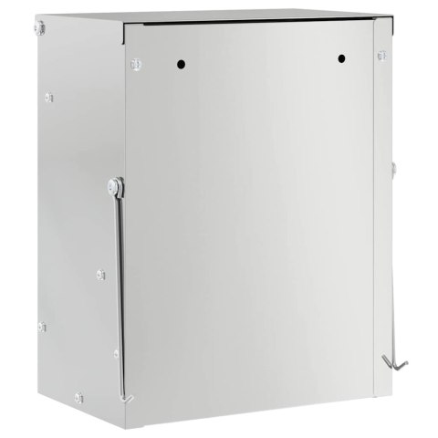 VidaXL Karma dla Królików Srebrny 20 x 12,5 x 25 cm Stal Galwanizowana