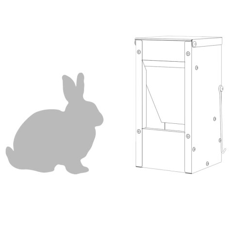 VidaXL Karma dla Królików Zielony oliwkowy 12,5 x 12,5 x 25 cm