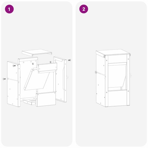 VidaXL Karma dla Królików Zielony oliwkowy 12,5 x 12,5 x 25 cm
