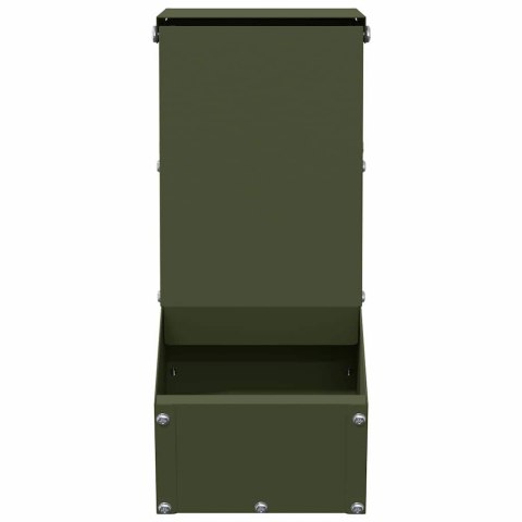 VidaXL Karma dla Królików Zielony oliwkowy 12,5 x 26 x 28,5 cm