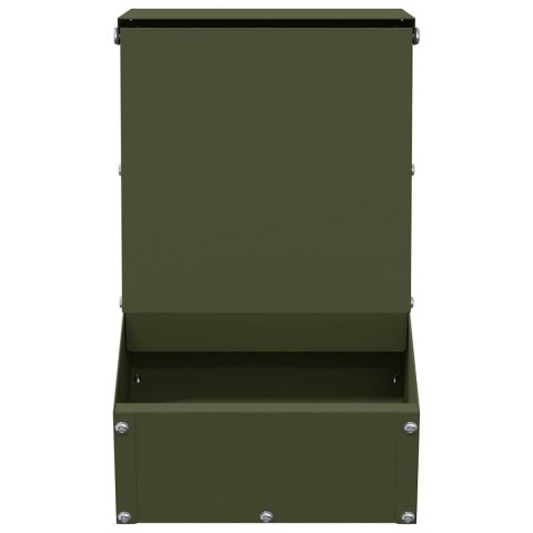 VidaXL Karma dla Królików Zielony oliwkowy 17,5 x 26 x 28,5 cm