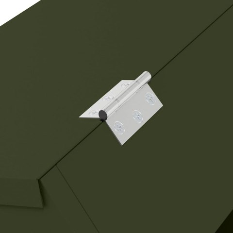 VidaXL Karma dla Królików Zielony oliwkowy 64.5 x 25.5 x 45.5 cm