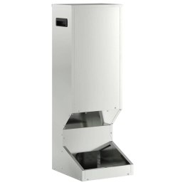 VidaXL Karmnik dla jeleni Srebrny 28 x 30 x 80 cm Stal Galwanizowana