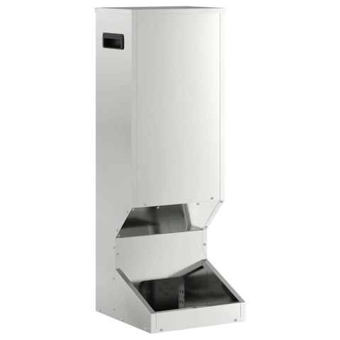 KARMNIK DLA JELENI SREBRNY 28X30X80CM STAL GALWANIZOWANA