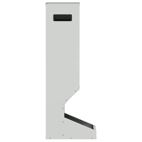 KARMNIK DLA JELENI SREBRNY 28X30X80CM STAL GALWANIZOWANA