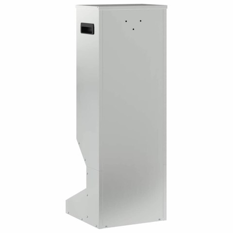 KARMNIK DLA JELENI SREBRNY 28X30X80CM STAL GALWANIZOWANA