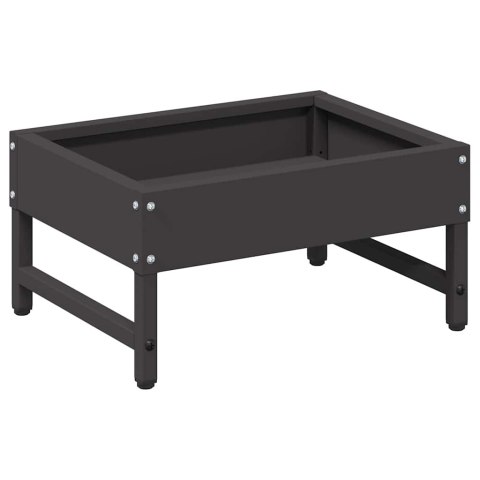 VidaXL Karmnik dla ptaków Czarny 80 x 28 x 13.5 cm Stal zimnowalcowana