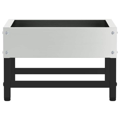 VidaXL Karmnik dla ptaków Srebrny 80 x 28 x 13.5 cm Stal Galwanizowana