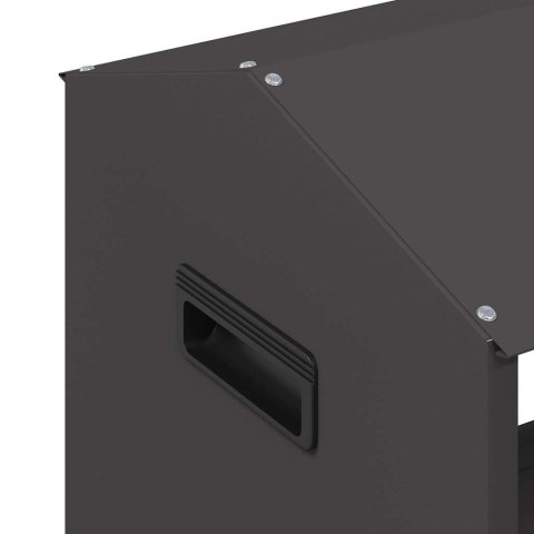 KORYTO DO KARMIENIA BYDŁA CZARNY 79X35X62CM