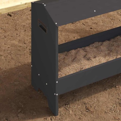 KORYTO DO KARMIENIA KURCZAKÓW CZARNY 81X32X53,5CM