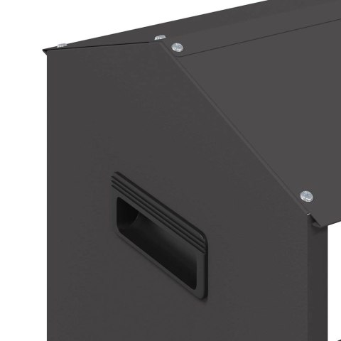 KORYTO DO KARMIENIA KURCZAKÓW CZARNY 81X32X53,5CM