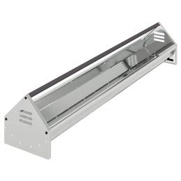 KORYTO DO KARMIENIA KURCZAKÓW SREBRNY 108X20,5X20CM