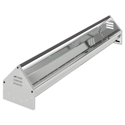 KORYTO DO KARMIENIA KURCZAKÓW SREBRNY 108X20,5X20CM