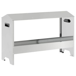 KORYTO DO KARMIENIA KURCZAKÓW SREBRNY 81X32X53,5CM