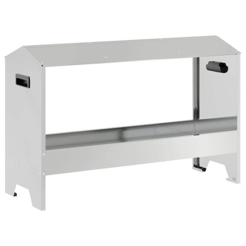 KORYTO DO KARMIENIA KURCZAKÓW SREBRNY 81X32X53,5CM