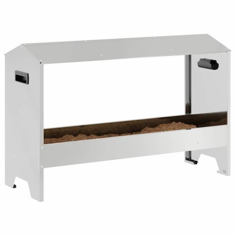 KORYTO DO KARMIENIA KURCZAKÓW SREBRNY 81X32X53,5CM