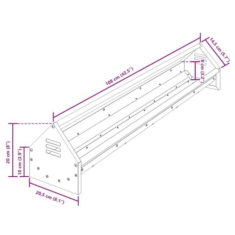 KORYTO DO KARMIENIA KURCZAKÓW ZIELONY OLIWKOWY