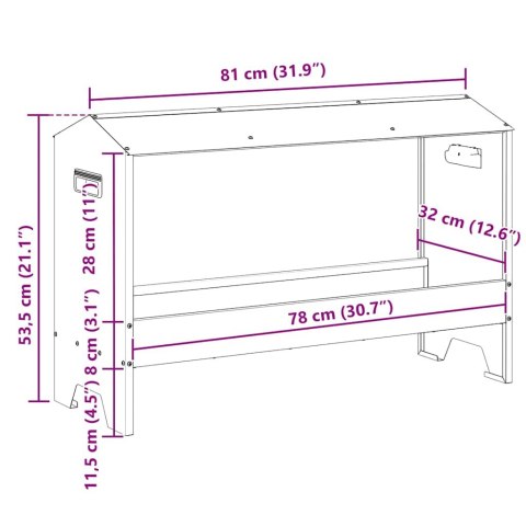 KORYTO DO KARMIENIA KURCZAKÓW ZIELONY OLIWKOWY