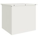 VidaXL Skrzynia do przechowywania na zewnątrz Biały 55 x 50,5 x 50 cm