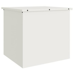 VidaXL Skrzynia do przechowywania na zewnątrz Biały 55 x 50,5 x 50 cm