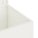 VidaXL Skrzynia do przechowywania na zewnątrz Biały 55 x 50,5 x 50 cm