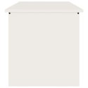 VidaXL Skrzynia do przechowywania na zewnątrz Biały 80 x 50,5 x 50 cm