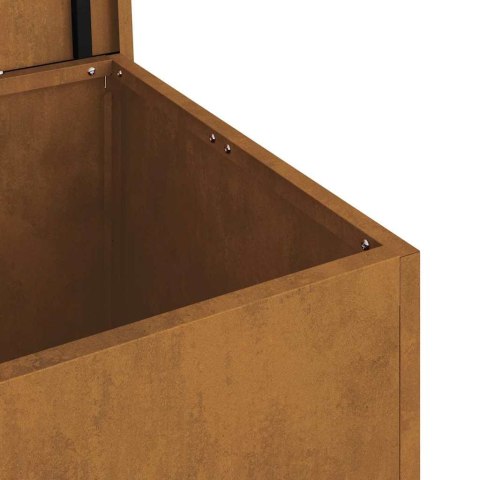 VidaXL Skrzynia do przechowywania na zewnątrz Rdzawy 80 x 50,5 x 50 cm