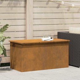 VidaXL Skrzynia do przechowywania na zewnątrz Rdzawy