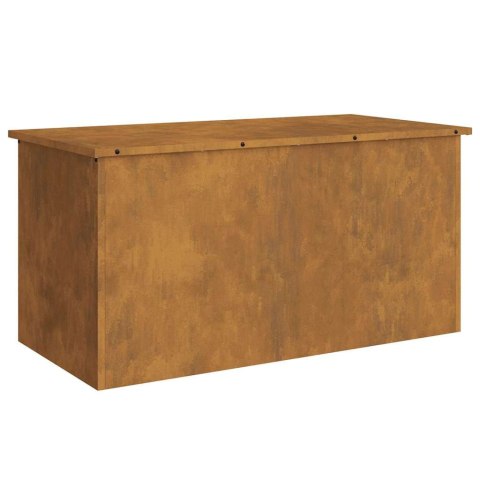 VidaXL Skrzynia do przechowywania na zewnątrz Rdzawy