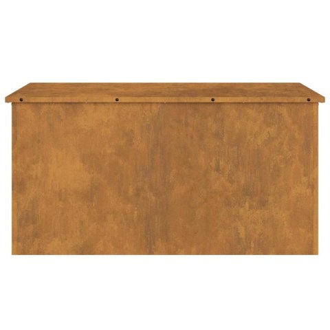 VidaXL Skrzynia do przechowywania na zewnątrz Rdzawy