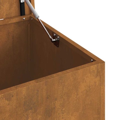 VidaXL Skrzynia do przechowywania na zewnątrz Rdzawy