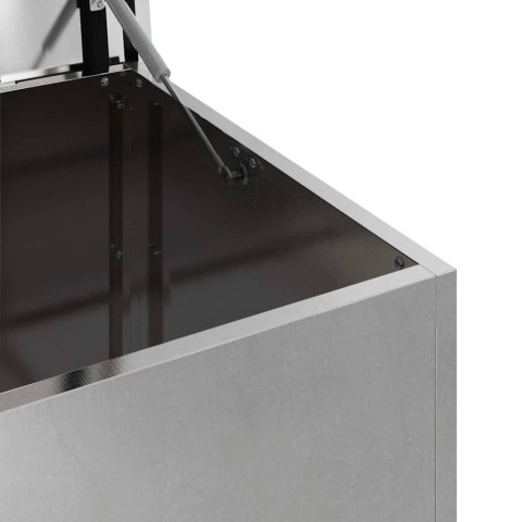 VidaXL Skrzynia do przechowywania na zewnątrz Srebrny