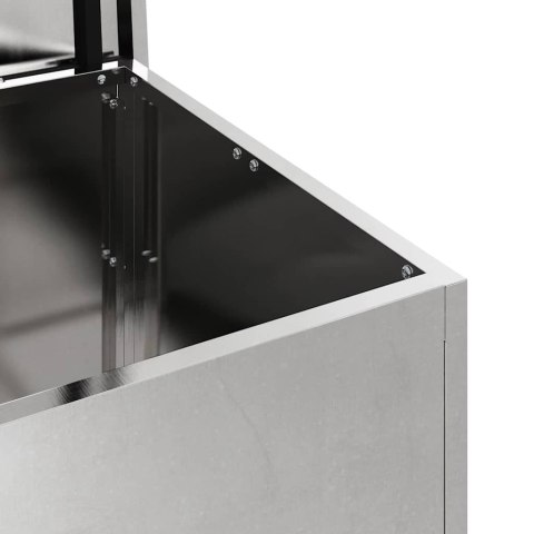 VidaXL Skrzynia do przechowywania na zewnątrz Srebrny