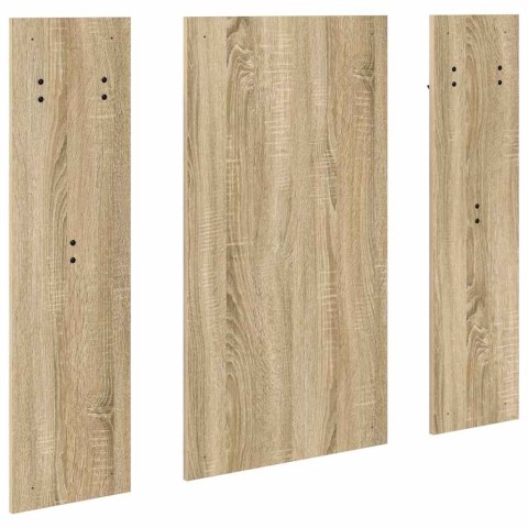 VidaXL Wieszak na płaszcze montowany na ścianie Z lustrem dąb sonoma