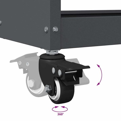 VidaXL Wózek narzędziowy Antracyt 75 x 35 x 73 cm Stal zimno walcowana