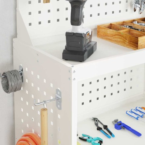 WÓZEK NARZĘDZIOWY BIAŁY 65X35X111CM STAL ZIMNO WALCOWANA