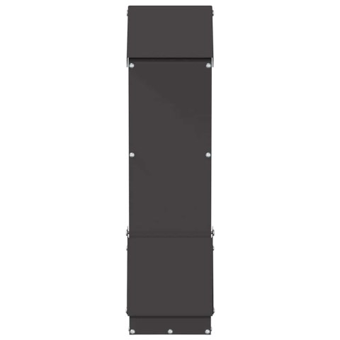 KARMNIK DLA KUR CZARNY 13X12X51CM STAL ZIMNOWALCOWANA