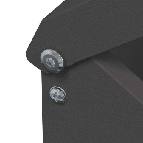 KARMNIK DLA KUR CZARNY 13X12X51CM STAL ZIMNOWALCOWANA