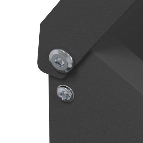 KARMNIK DLA KUR CZARNY 21X16X33CM STAL ZIMNOWALCOWANA