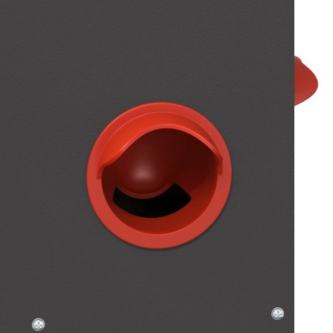 VidaXL Karmnik dla kur Czarny 32,5 x 20,5 x 43 cm Stal zimnowalcowana