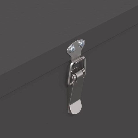 VidaXL Karmnik dla kur Czarny 60,5 x 29 x 51 cm Stal zimnowalcowana