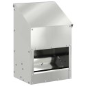 VidaXL Karmnik dla kur Srebrny 21 x 16 x 33 cm Stal Galwanizowana