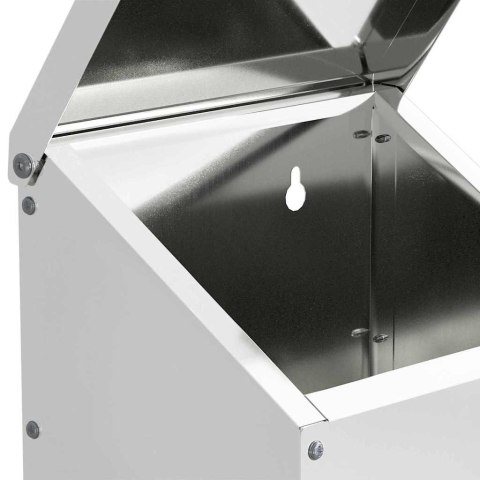 VidaXL Karmnik dla kur Srebrny 21 x 16 x 33 cm Stal Galwanizowana