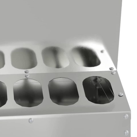 VidaXL Karmnik dla kur Srebrny 30 x 30 x 39 cm Stal Galwanizowana